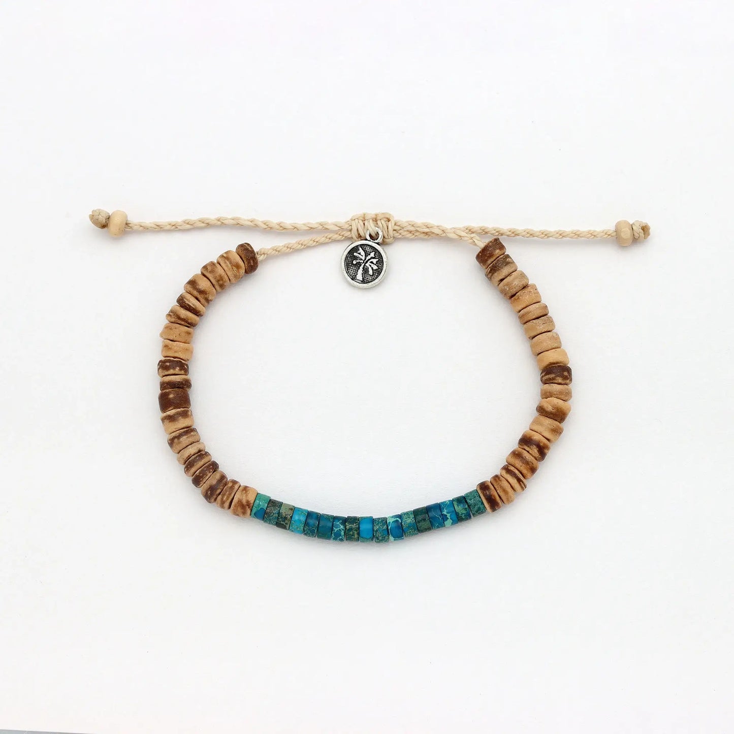 Koʻolau Wood Beaded Bracelet