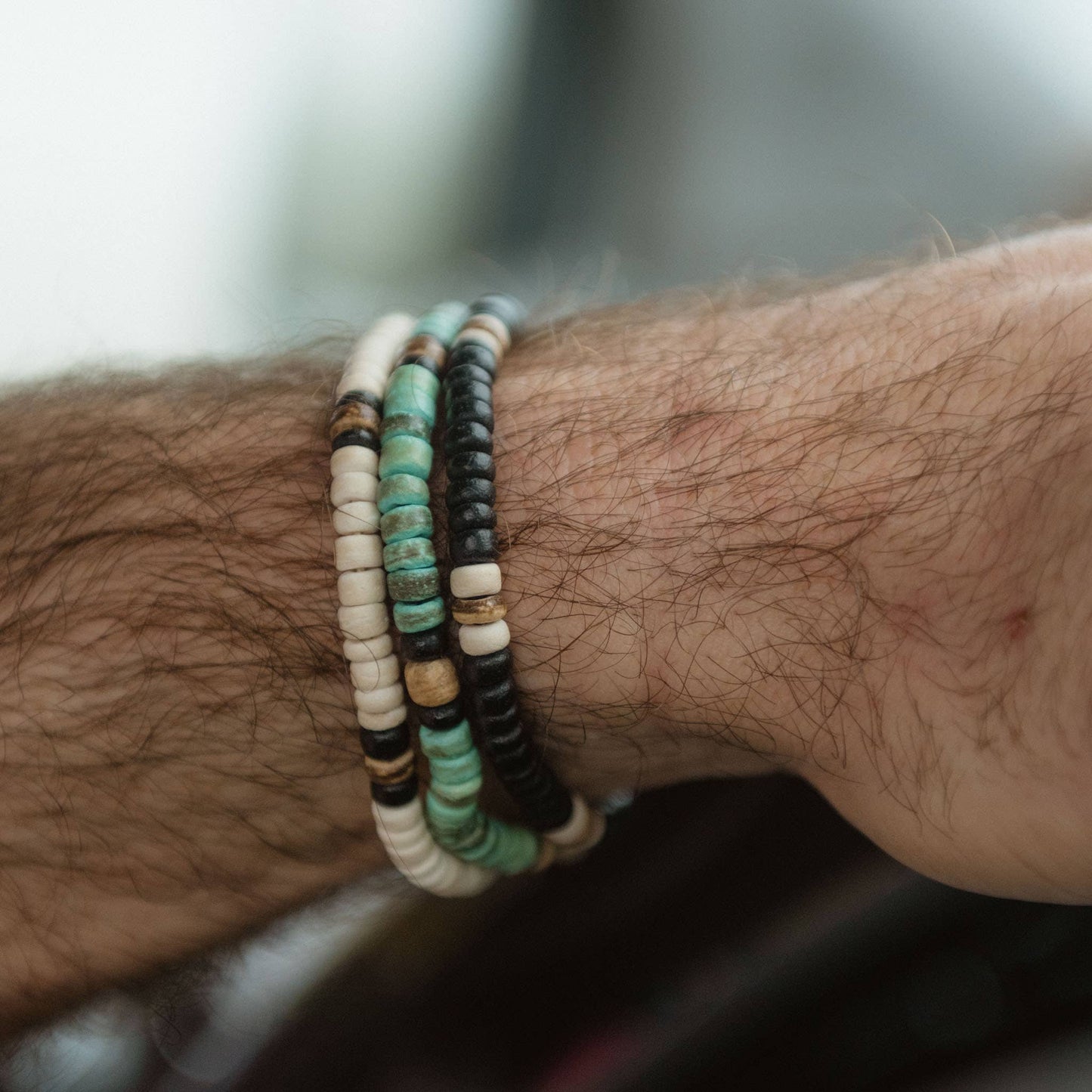 Katu Wooden Beaded Bracelet, Surf Bracelet by Koh Surf