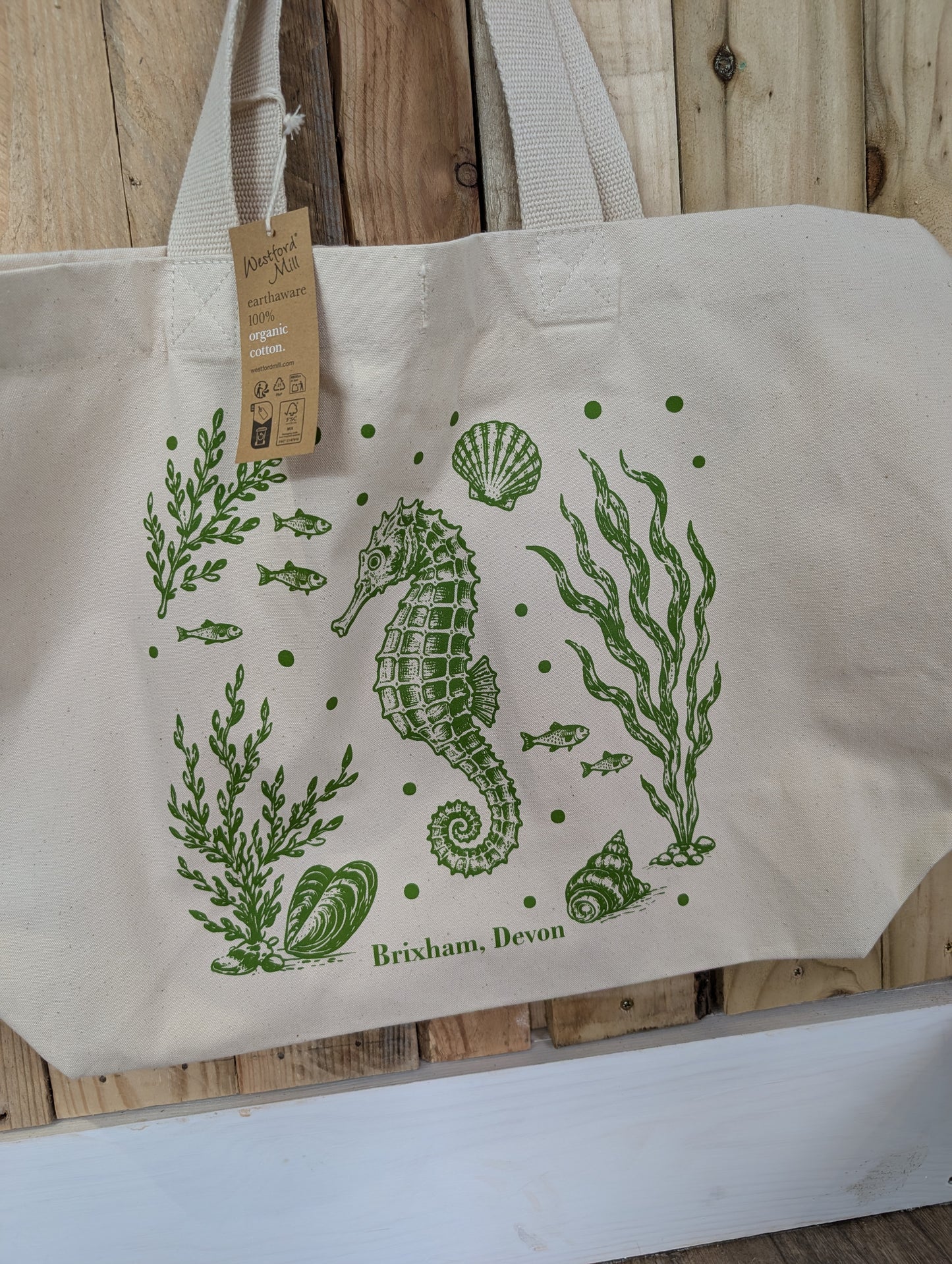 Marine life beach bags