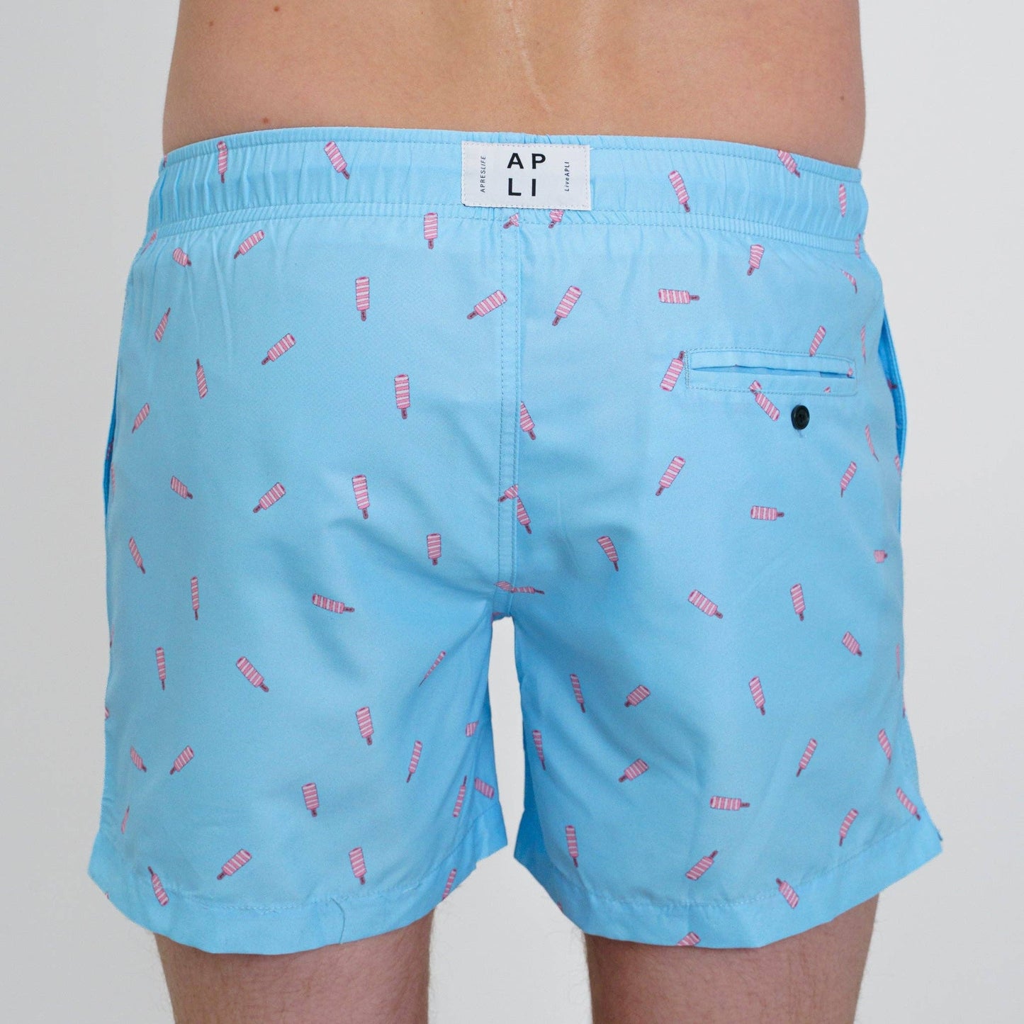Mens Blue Twister Lollies Swimshorts
