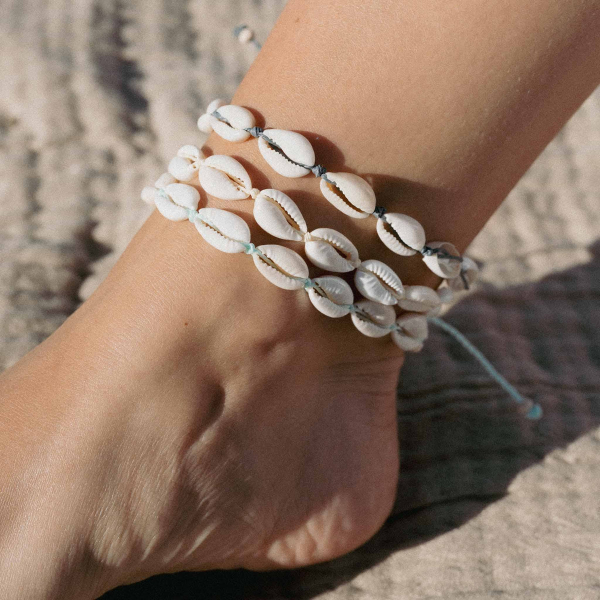 Livadi Beaded Anklet, Adjustable Surf Ankle Bracelet