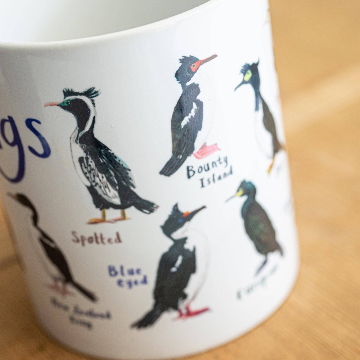 Shags Ceramic Bird Pun Mug