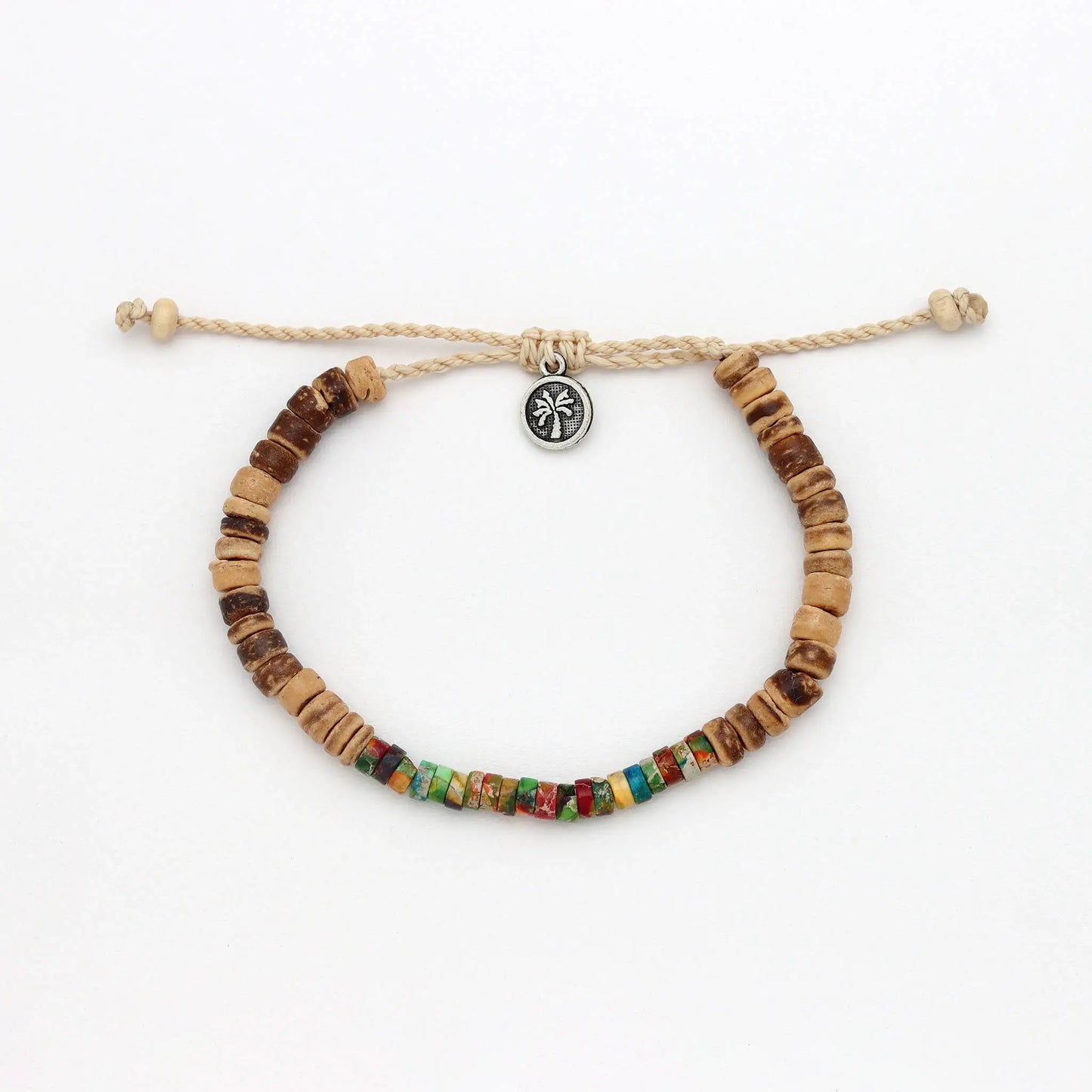 Koʻolau Wood Beaded Bracelet