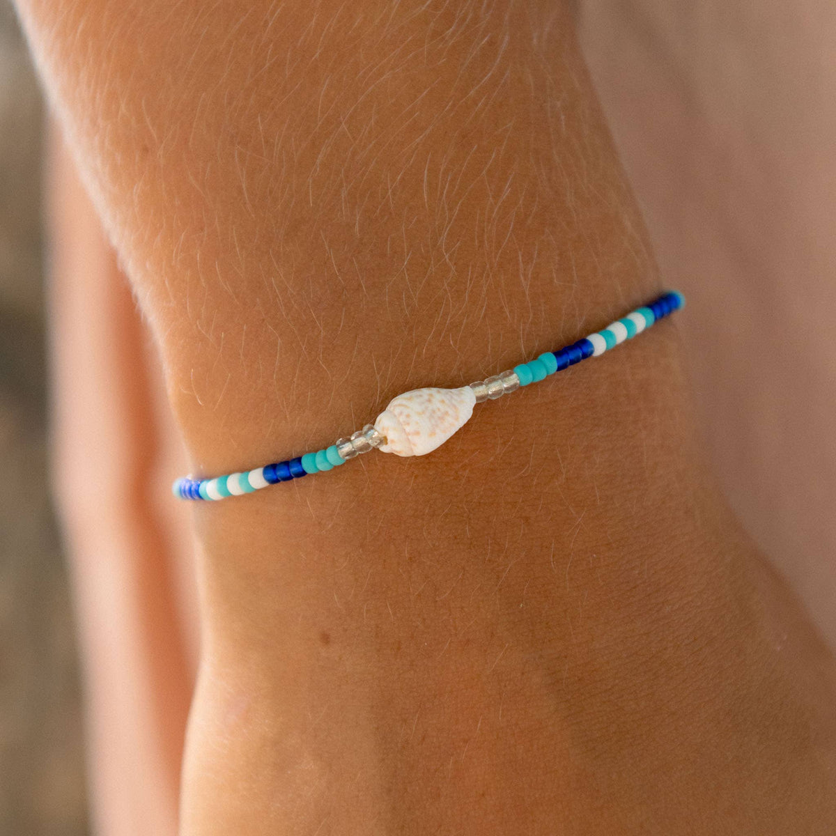 Mauna Loa Bracelet, Adjustable Dainty Beaded Bracelet