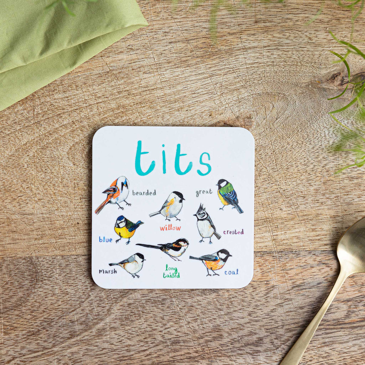 Tits Bird Coaster