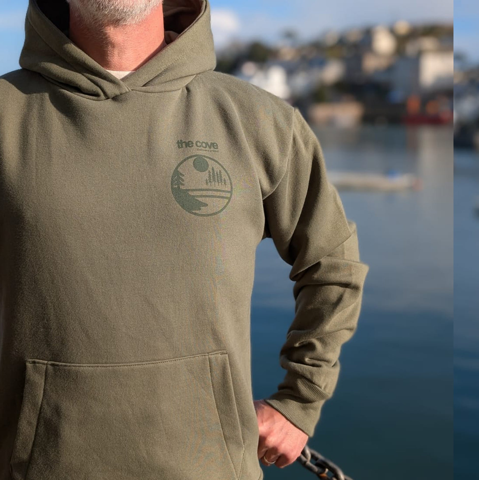 Organic cotton hoodies, Ethical fashion South Devon, sustainable beachwear, Ethical clothing UK, hoodie, Clothing for ocean lovers, green, Sustainable casual wear, Marine life-inspired clothing, Coastal lifestyle wear, unisex, mens, womens,