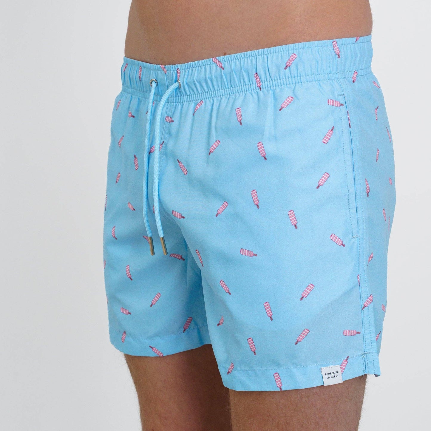 Mens Blue Twister Lollies Swimshorts