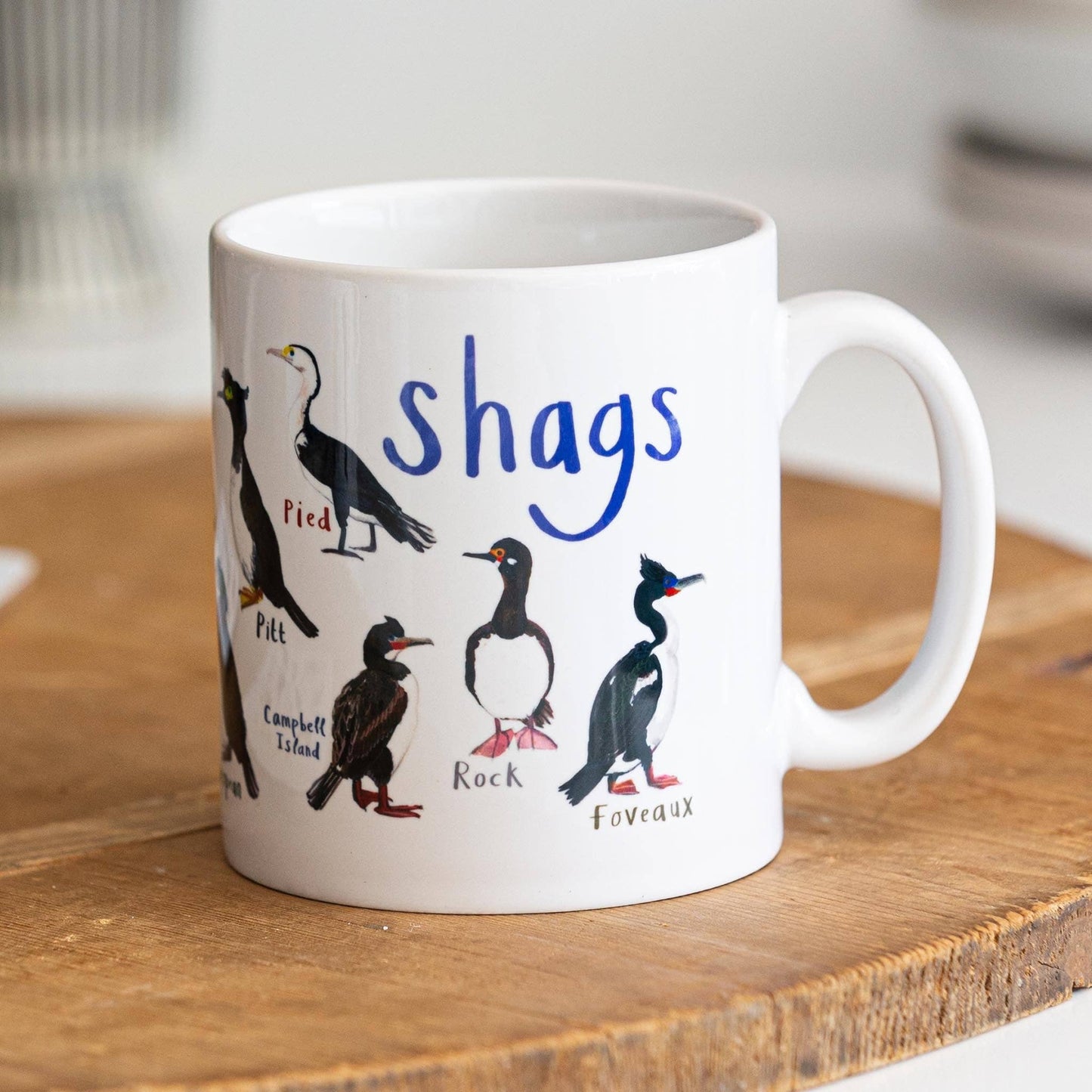 Shags Ceramic Bird Pun Mug