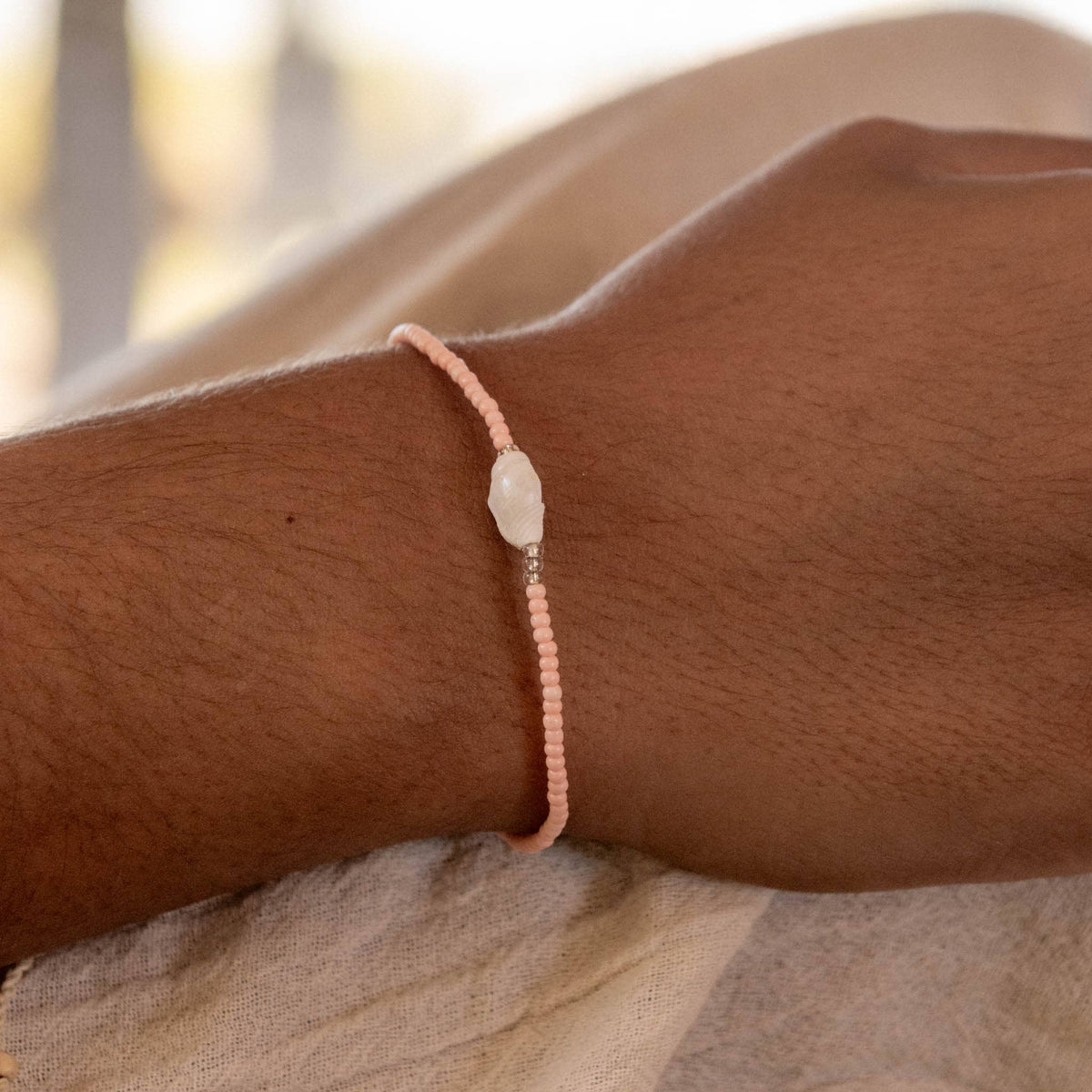 Mauna Loa Bracelet, Adjustable Dainty Beaded Bracelet