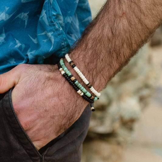 Katu Wooden Beaded Bracelet, Surf Bracelet by Koh Surf