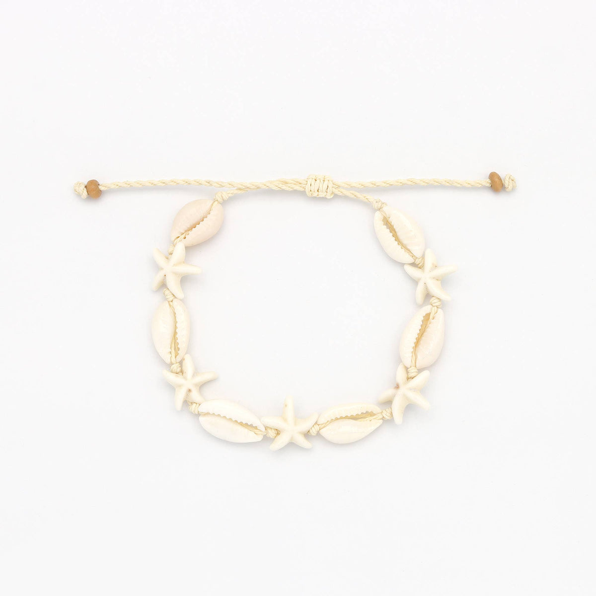 Kahakai Star Beaded Bracelet, Adjustable Surf Bracelet