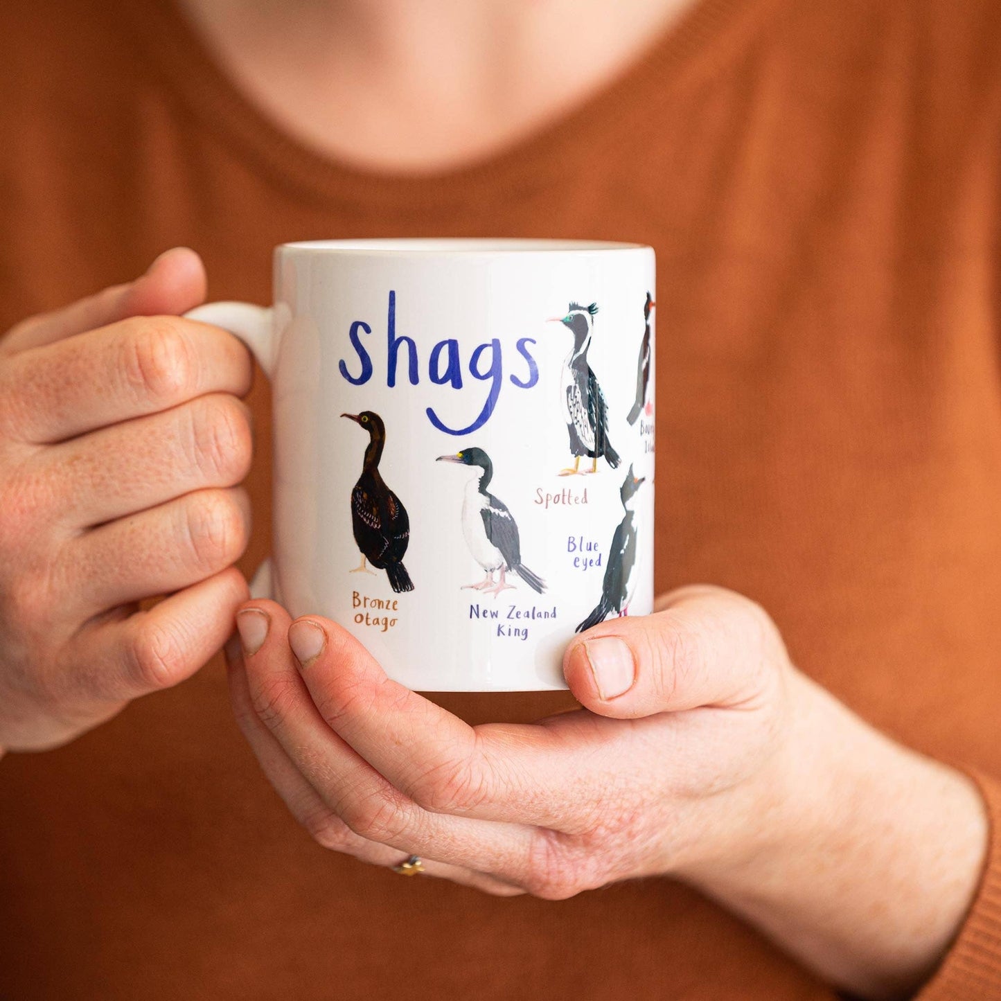 Shags Ceramic Bird Pun Mug