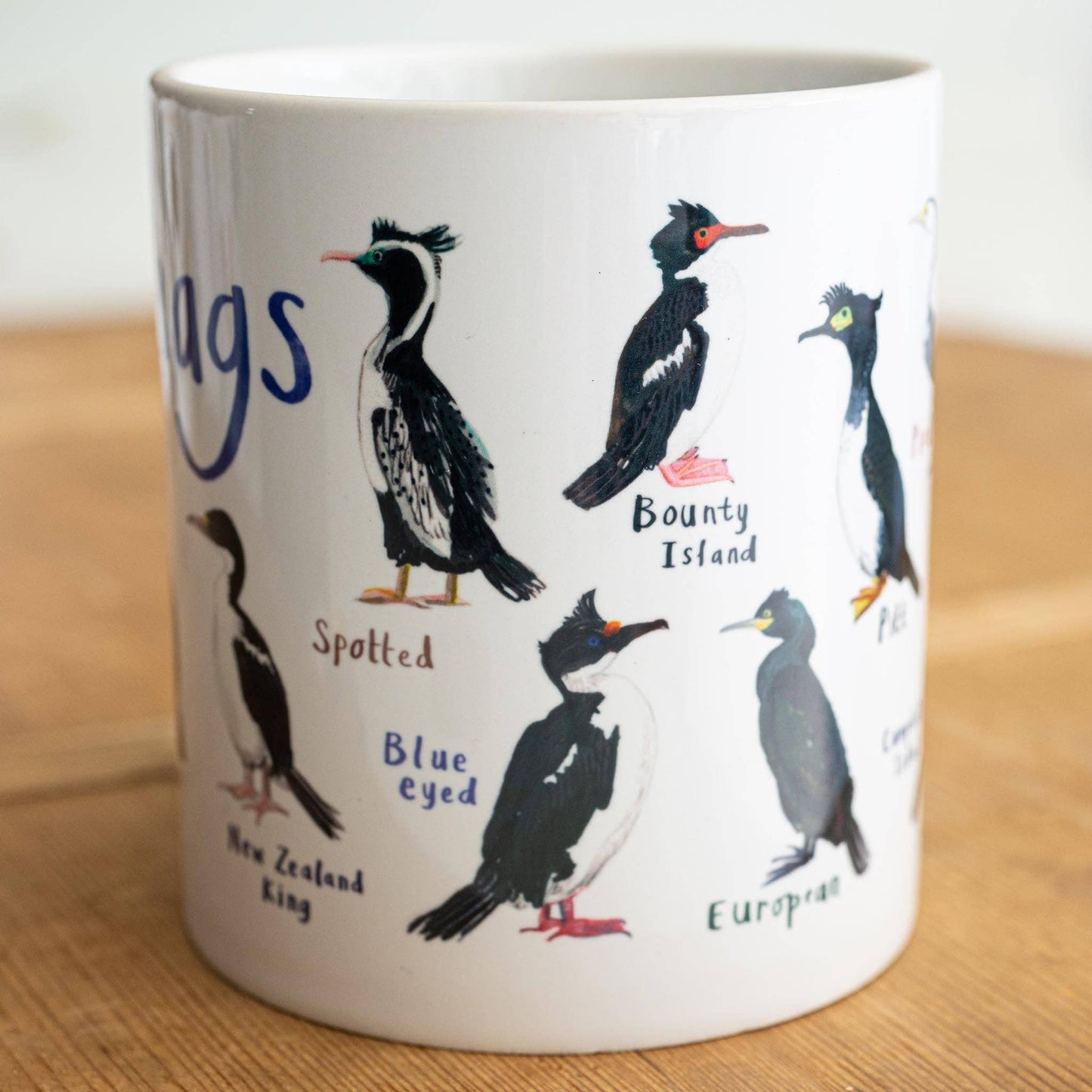 Shags Ceramic Bird Pun Mug