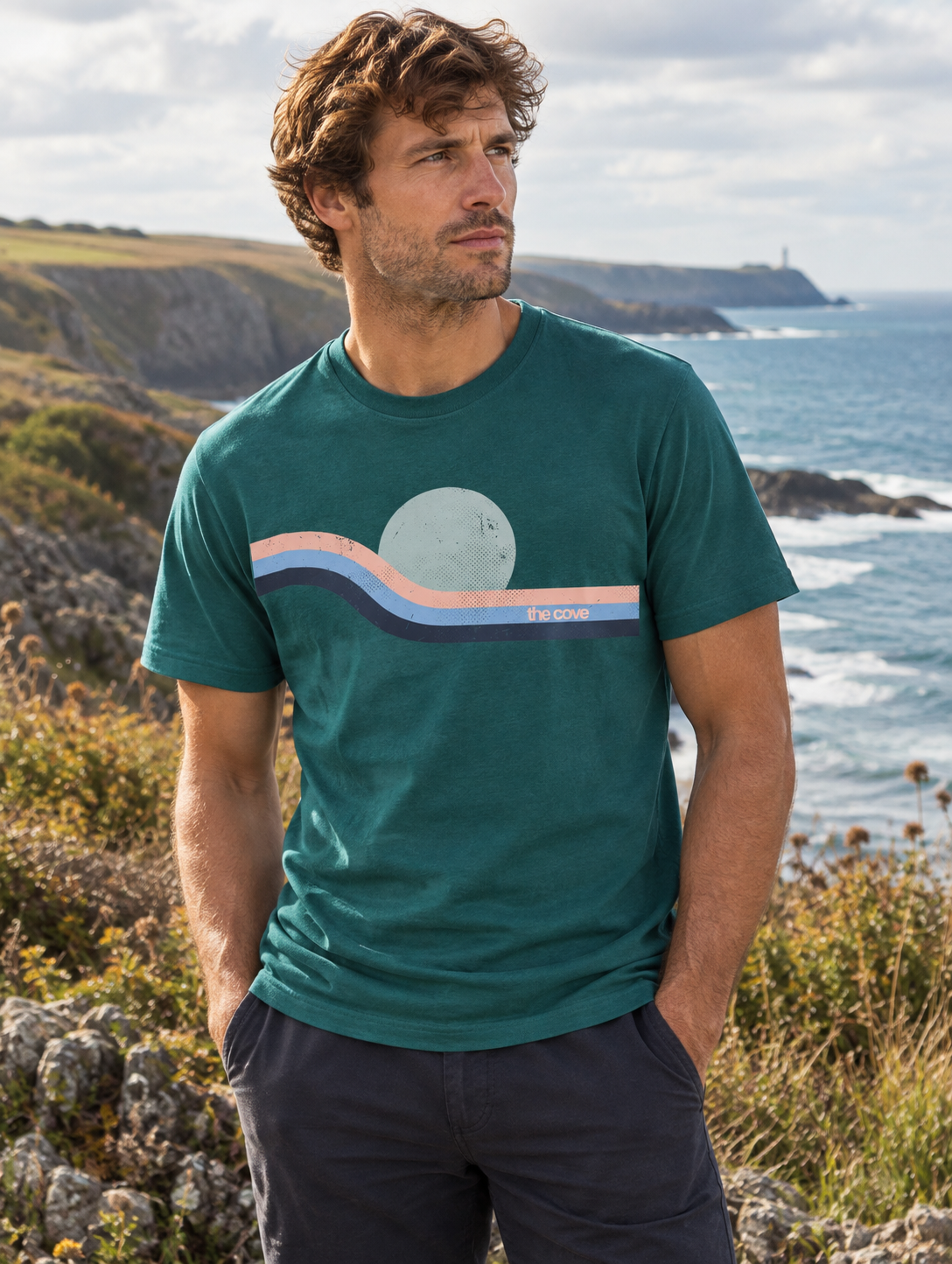 The Cove Retro Wave Organic Cotton Tee