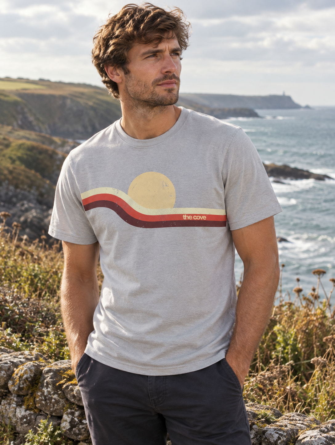 The Cove Retro Wave Organic Cotton Tee