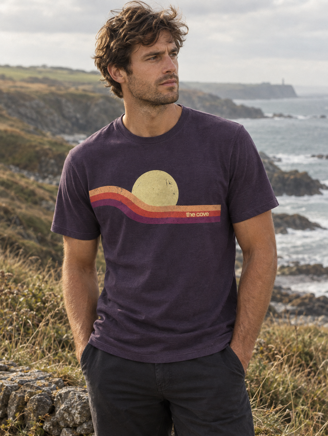 The Cove Retro Wave Organic Cotton Tee