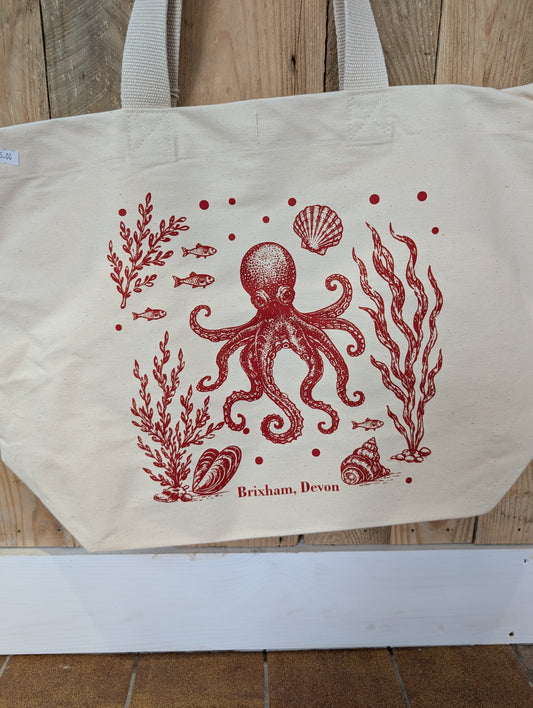 Marine life beach bags