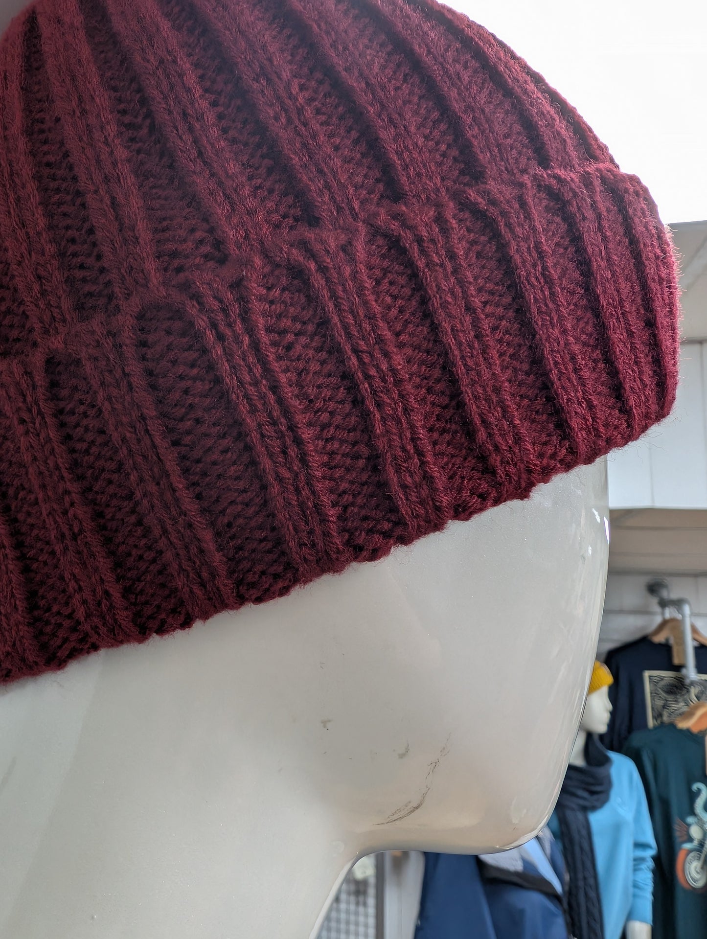Burgundy Shore Beanie