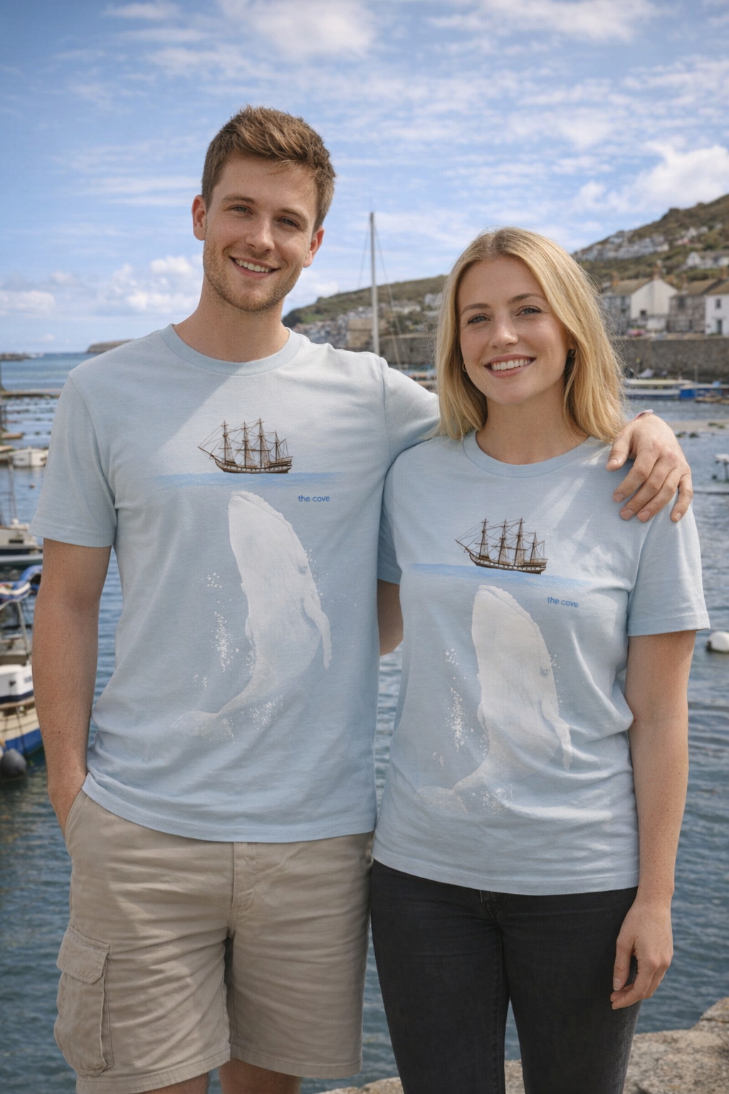 Vintage White Whale T-Shirt Men's/Unisex