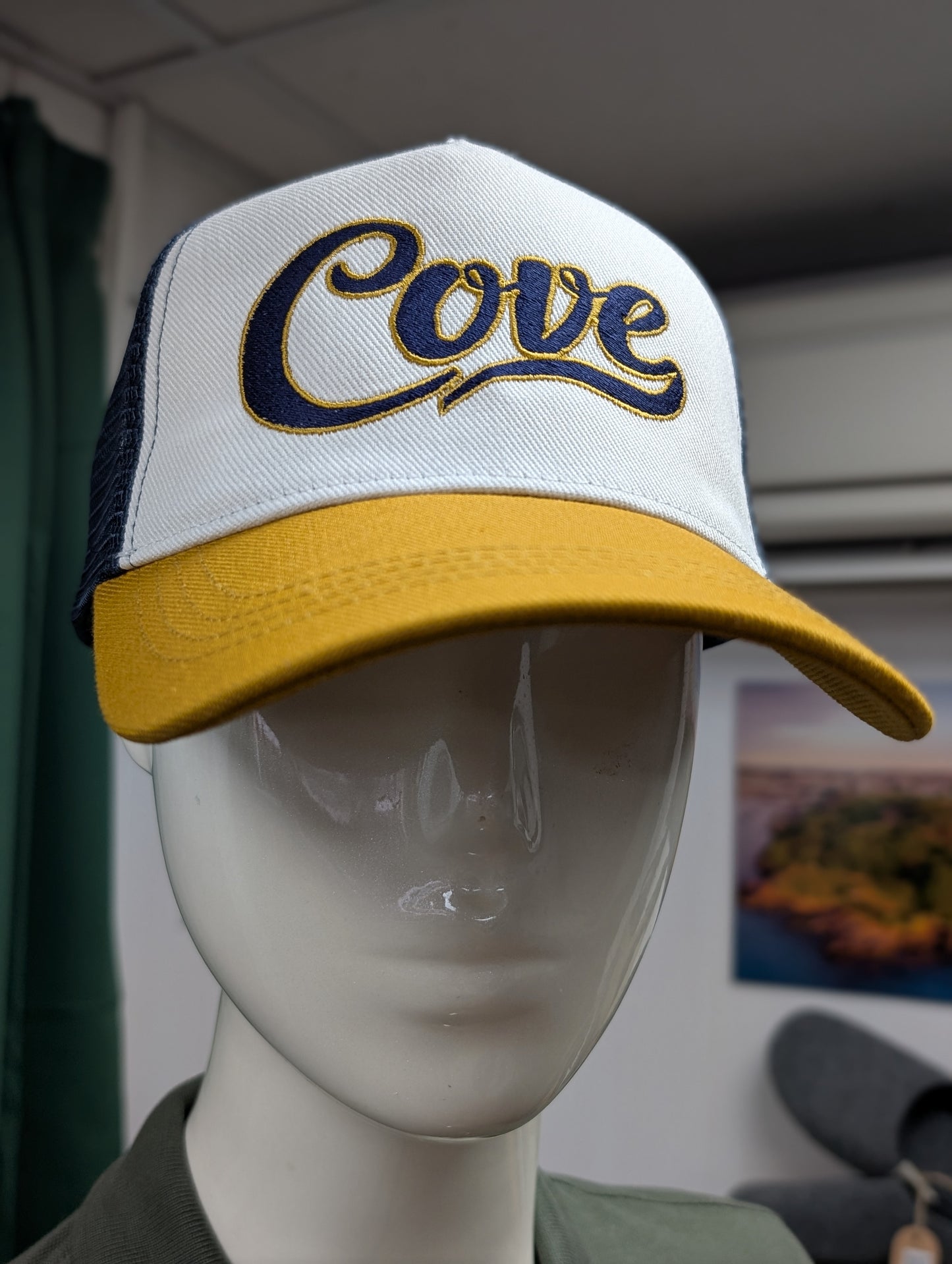 Cove Retro Trucker Cap - Mustard Edition