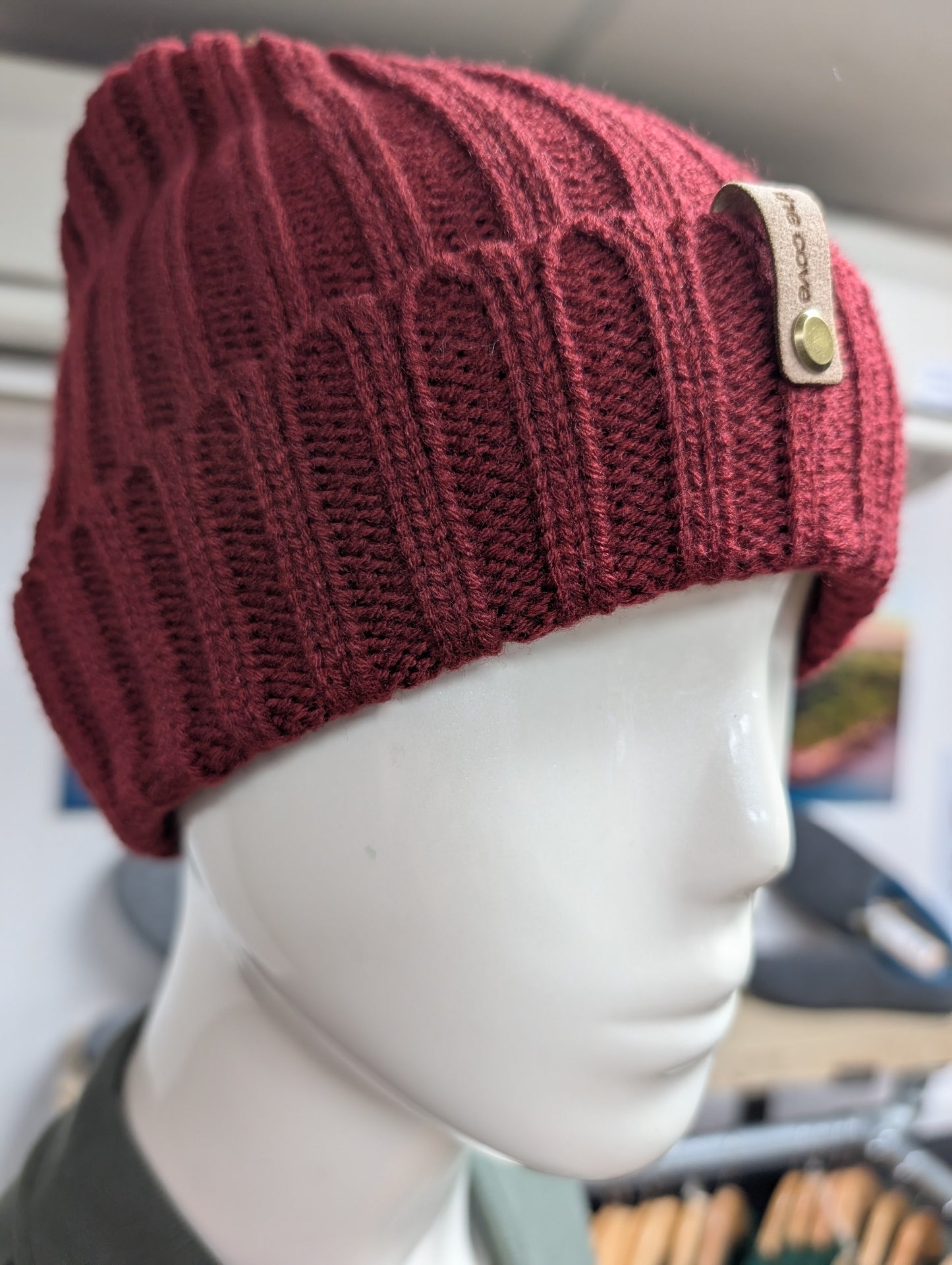 Burgundy Shore Beanie