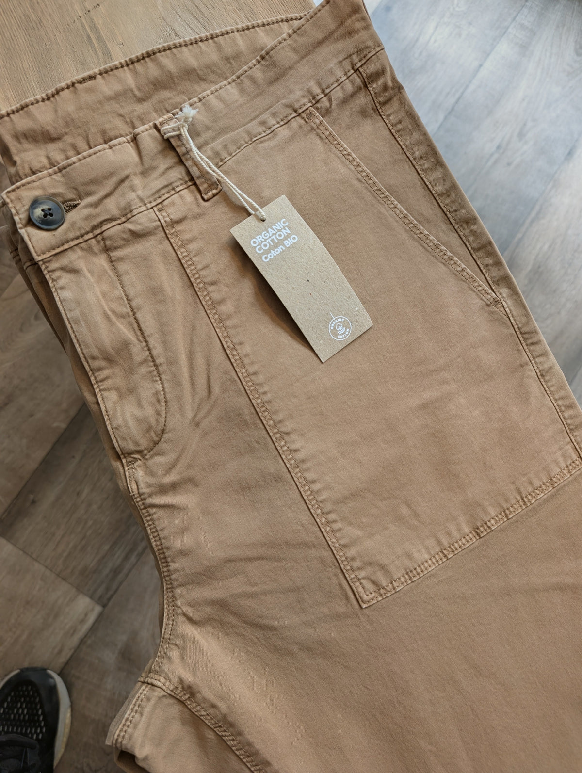 Mens organic cotton work trousers