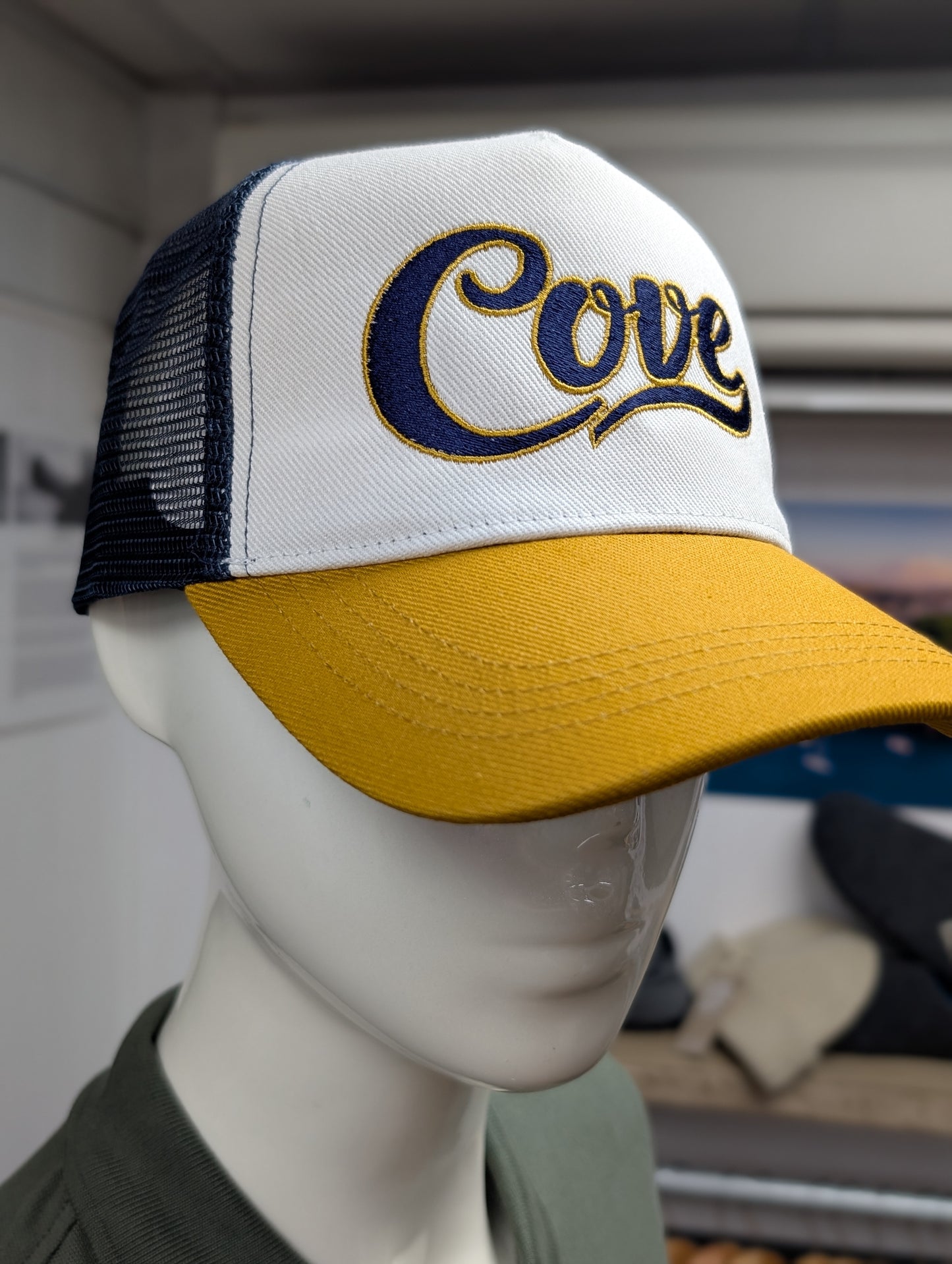 Cove Retro Trucker Cap - Mustard Edition